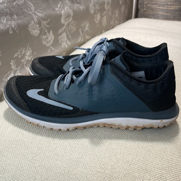 Nike Fitsole Lite Run 2 Black Grey Running Shoes Womens Size 6 - Picture 3 of 4